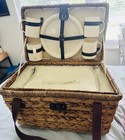 Wicker Picnic Basket - 4 Place Settings