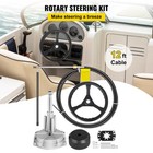 12 Feet Boat Rotary Steering System Outboard Kit Ss13712 Marine With 13 5  Wheel