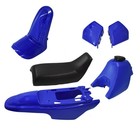 Blue Plastic Body Fender Seat Gas Tank Kit For Yamaha Pw50 Py50 Pw 50