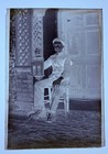 Edwardian Young Man Ornate Lantern Antique Glass Plate Negative C1907 Gp58