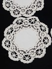 Antique 1920s Maltese Bobbin Lace Linen Doilyset Of Four  10  Diameter