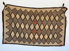 Antique Large Navajo Rug Native American Indian Crystal Eye Dazzler 73x45 