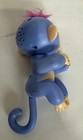 Wowwee Fingerlings  Blue With Pink Hair Baby Monkey  tested Works  Talks