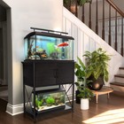 20-29 Gallon Aquarium Stand Metal Frame Fish Tank Stand With Cabinet Storage    
