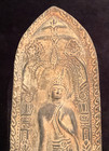 Antique Thai Buddhist Votive Plaque Sukhothai Style Phra Leela Buddha  14   