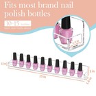 Nail Polish Rack Clear Acrylic Organizer 6 Shelves Holds 66-90 Bottles 15 