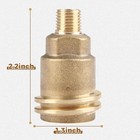 Male 5042 Qcc1 Nut  Propane Gas Fitting Hose Adapter With 1 4 Inch  Brass 