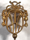 Antique Victorian Brass Art Nouveau 9  Stick  Hat Pin