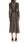 Giambattista Valli Black Nude Floral Lace Sheer Sleeve Cocktail Dress 10   46it
