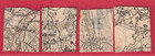 Latvia Lettland Lot Of 4 Stamps  5 Kop  1918s Sc  1 Arms Used 6784