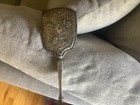 Antique Victorian Art Nouveau Silver Hand Mirror Kissing Courting Couple Dutch