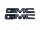 2019-2026 Gmc Sierra Front   Rear And At4 Overlay Emblems Kit Gloss Black