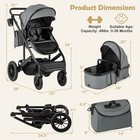 3-in-1 Newborn Stroller Folding Convertible High Landscape Toddler Stroller