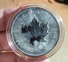 Canadian Maple Leaf 2017 Dated  9999 Fine Silver 1 Oz  Five Dollar Bullion Coin