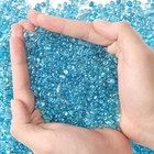Aquarium Gravel Rocks  Blue Glass Pebbles For Fish Tank 2 Lb   Smooth Rounded   