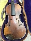 Antique Pre 1930s Old Violin With Original Case Tattered Queen