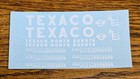 Wen-mac Texaco North Dakota Tanker Replacement Parts  Decal Set