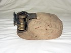 Vintage Coal Miner Cloth Soft Cap With Carbide Lamp