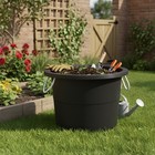  Black 17-gallon Storage Tub - Flexible Plastic  Rope Handles  Utility Bucket