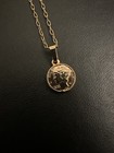 Vintage Foxy Accents Dime Coin Pendant Necklace