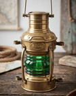 Vintage Brass Finish Ship Lantern Nautical Maritime Oil Lamp Boat Light Decor
