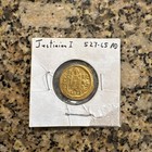 Ngc Au Gold Justinian I The Great 527-565 Ad  Byzantine Empire Av Solidus Coin