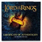 2023 Samoa 3 Oz Silver The Lord Of The Rings - One Ring Gold Plated