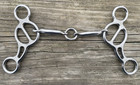 5  Western Wonder Gag Snaffle Bit W lifesaver Mouth Stainless Steel