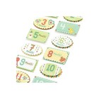 Crafts Stickers Sticko Baby s First 12 Months 3d Tags 1-12 Pacifier Bottle Toys
