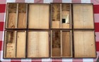 Vintage 4 Wood Boxes Lot 1959-68 Microscope  130  Slides usda Florida Specimens