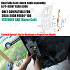 Rear Left right Side Door Lock Latch Assembly cable 04-08 Ford F150 Extended Cab