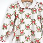 Baby Club Chic Girl s Christmas Wreath Bows Dress Sz 3