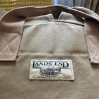 Vintage Lands End Square Rigger Canvas Garment Bag 36    Khaki Travel  Carrier Usa
