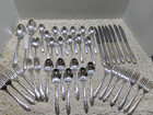 Vintage 1847 Rogers Bros International Silver Springtime Silverplate Lot 43 Pcs