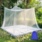 Mosquito Net For Bed  Large White Bed Canopy For Girls  Hanging Bed Net  Ideal 