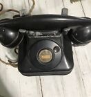 Vintage Leich Telephone Beehive Wall Mount Hand Crank Magneto Bakelite Bell