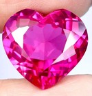 24  Ct Natural Pink Sapphire Heart Cut Certified Loose Stunning Gemstone