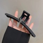 Acrylic Metal Hair Claws Triangle Letter Clip High-end Frosted Simple Shark Clip