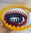 Lot Of 3 Knifty Knitter Round Looms By Provo Craft   Directions   Free Yarn