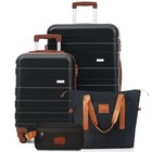 4-piece Luggage Set 20in Carry-on 28in Checked Suitcase With Travel Duffel Bag