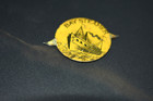 Vintage Tin  bay Steamer  Tobacco Tag  1 Inch  2 Prong  C 1910-1920 