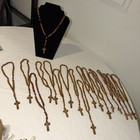 Rosary Prayer Olive Wood Bethlehem Holy Land Necklace Beads