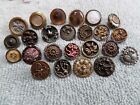 Lot Of 24 Antique Victorian Metal Buttons
