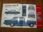 1965 Mercedes-benz 220s Unique Imp Brochure 