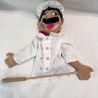 Melissa   Doug Chef Hand Puppet Plush Chef Al Dente Chef Pepe Detachable Rod 15   
