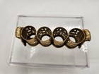 Vintage Hollywood Regency Gold Vanity 4 Slot Lipstick Holder Metal Make Up 