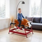 Rocking Horse Kids Child Vintage Toy Plush Rocker Bouncy Ride Riding  With Sound