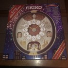 Seiko Melodies In Motion Wall Clock Christmas Music 24 Songs Swarovski Brand New