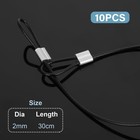 Stainless Steel Safety Cables With Loops Security Wire Black Set 10 Pcs Pc