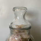 Vintage 10    Glass Apothecary Jar Vase Filled W seashells Collectible